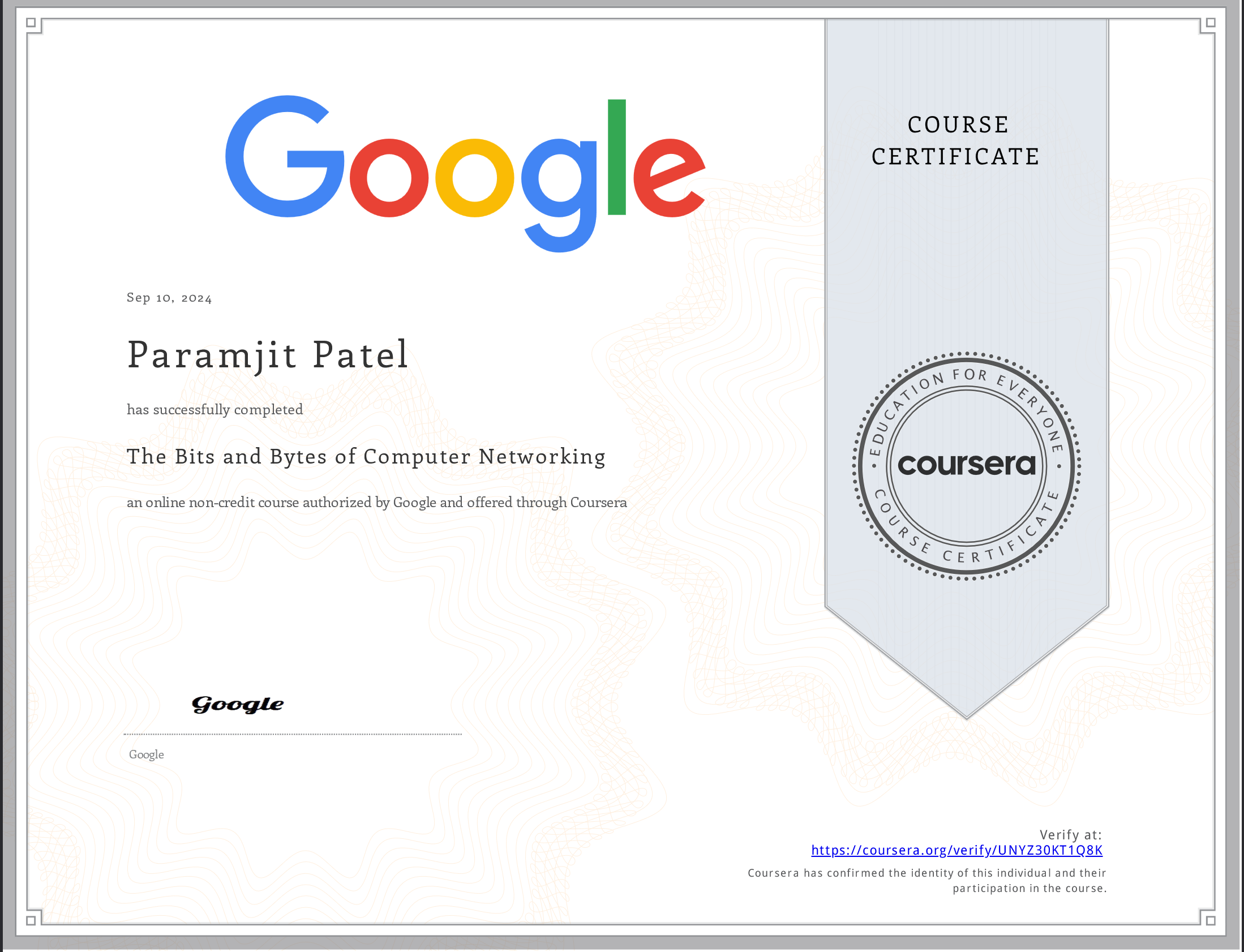 Computer Networking Certificate